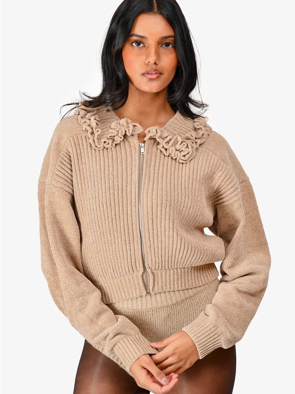 For Love & Lemons Women's Rey Knit Sweater Jacket